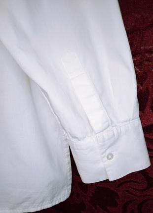 100% хлопок белоснежная рубашка с прошвой удлинённая белоснежная рубашка свободного кроя кружево блузка с прорезной вышивкой6 фото