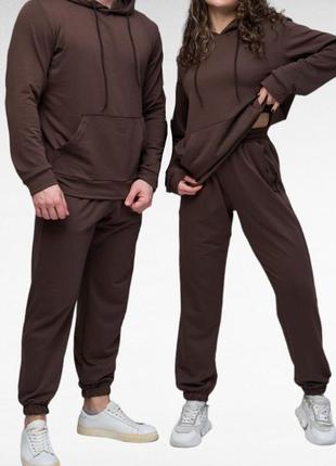 Унісекс спортивний костюм двійка худі та штани, якісний весняний костюм для жінок та чоловіків3 фото