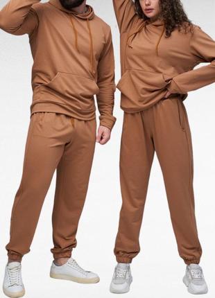 Унісекс спортивний костюм двійка худі та штани, якісний весняний костюм для жінок та чоловіків8 фото