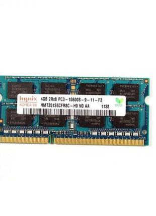 Оперативна пам'ять для ноутбука hynix so-dimm ddr3 4gb 1333mhz pc3-10600