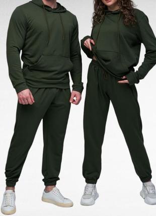 Унисекс спортивный костюм двойка худи и штаны, качественный весенний костюм для женщин и мужчин