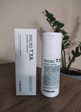 Глубоко очищающая энзимная пудра medi peel micro tea powder cleanser