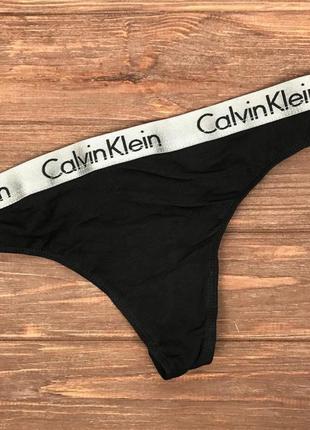 Труси жіночі calvin klein radiant чорний (стринги) wu033