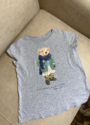 Детская футболка polo ralph lauren bear 7 лет 130 cm