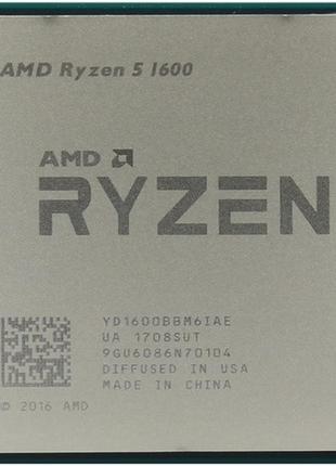 Процессор amd ryzen 5 1600 3.2-3.6 ghz am4, 65w б/у