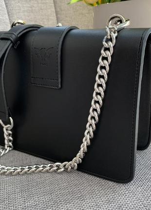 Жіноча сумка  pinko classic love bag icon simply black/silver4 фото