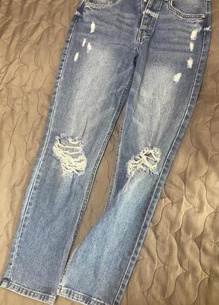 Джинсы mom. р.34. sinsay