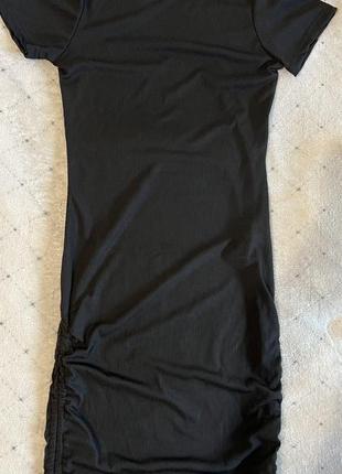 Платье футболка в рубчик мини от бренда plt6 фото
