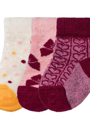 Шкарпетки 15-18  3 пари для дівчинки lupilu 357564 різнобарвний 73512