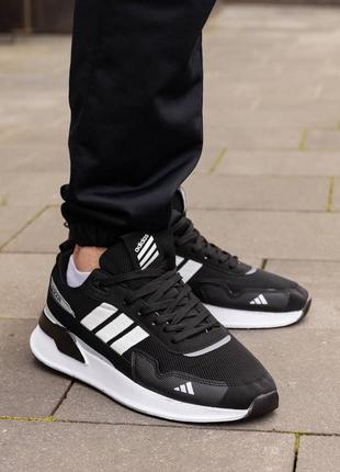 Мужские черные кроссовки adidas running black