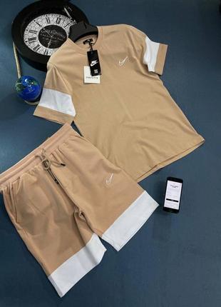 Мужской спортивный комплект шорты + футболка, качественный весенний костюм1 фото