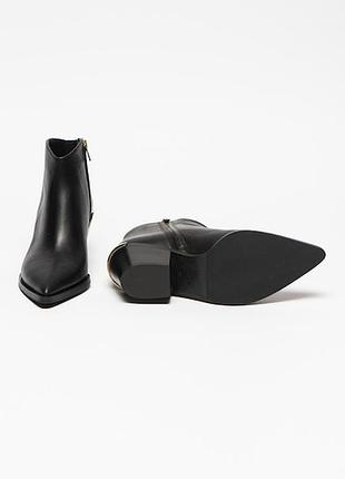 Liu jo шкіряні ботильйони на кубинському підборі cloe 1 ankle boot
