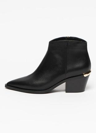 Liu jo шкіряні ботильйони на кубинському підборі cloe 1 ankle boot1 фото