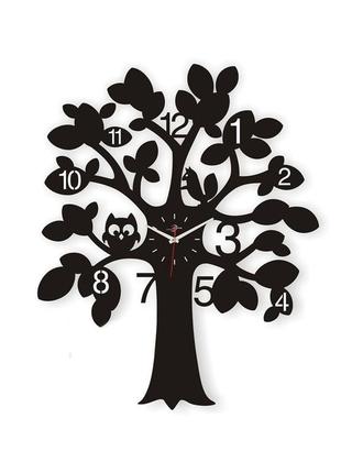 Настенные часы woodcraft семейное дерево 24х29см