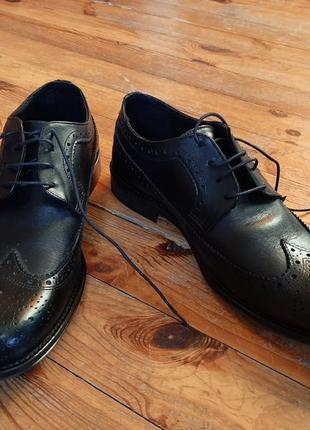 Стильні брендові чоловічі туфлі oxford!🔥 натуральна шкіра!✅️ італія!💯8 фото