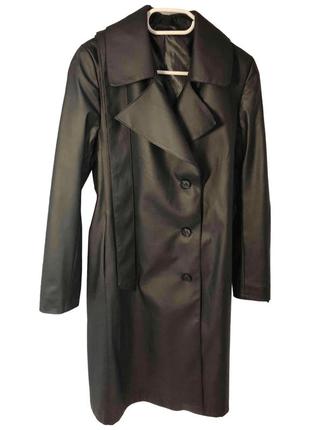 Женское пальто из эко-кожи, размер м