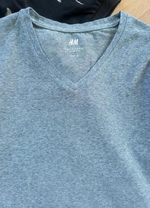 Чоловіча футболка h&m, базова бавовняна футболка8 фото