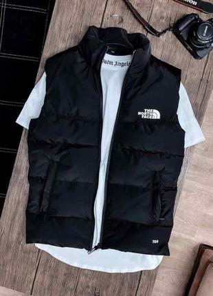 Жилетка в стилі the north face чорна