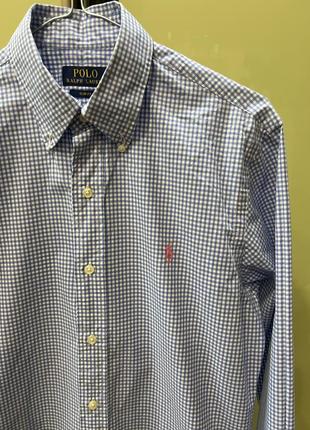 Стильная рубашка polo ralph lauren slim fit с лого2 фото