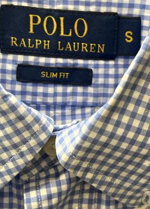 Стильная рубашка polo ralph lauren slim fit с лого3 фото