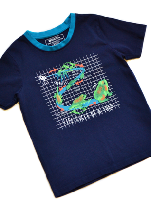 Синяя футболка mountain warehouse на мальчика 5-6 лет2 фото