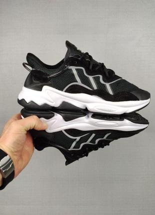 Чоловічі кросівки adidas ozweego black&white 41-45