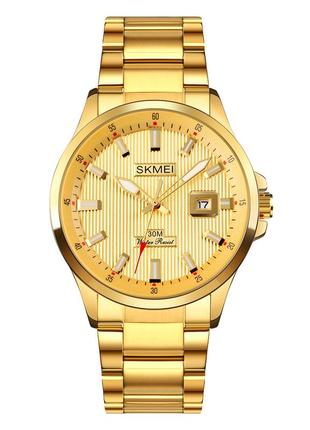 Skmei 1654gd gold, годинник, колір золотий, стильні, на кожен день