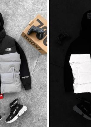 Жилетка в стиле the north face рефлектив (светоотражающая)