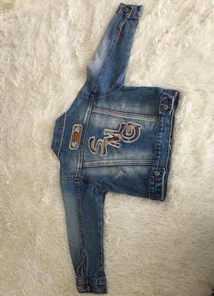 Детская джинсовка-очень стильная практичная детвора куртка джинсовка/5 фото