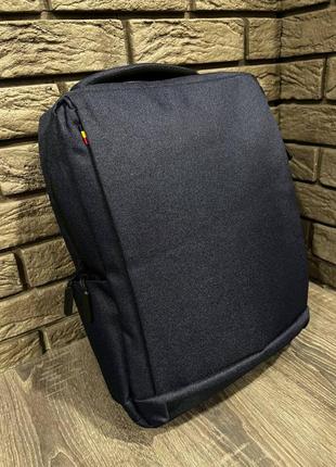 Рюкзак міський спортивний темно-синій для ноутбука j — fashion
