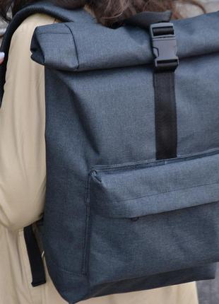 Рюкзак рол топ. дорожня сумка, сумка для походу. модель no9237. колір: сірий