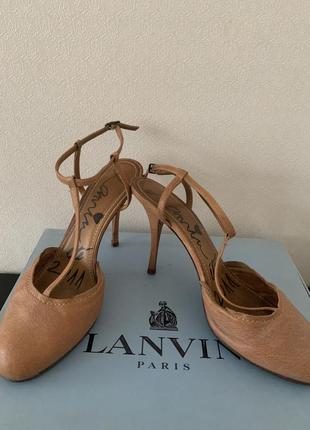 Шкіряні босоніжки lanvin