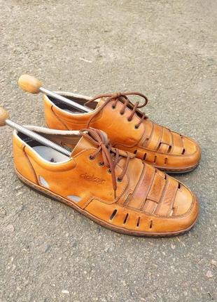 28 см - как новые летние сандалии rieker кожаные сандали туфли