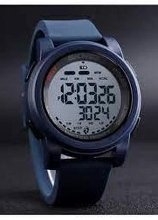Спортивные мужские часы skmei 1469buwt (blue/white), синий, 50м, 50атм, водостойкие, электронные