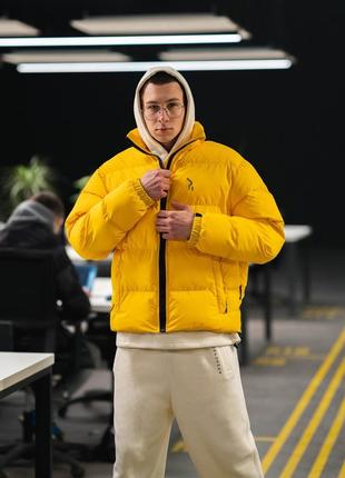 Зимова чоловіча куртка гармата будинка homie 2.0 жовтий