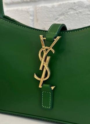 Жіноча сумка yves saint laurent 24*15 зелена4 фото