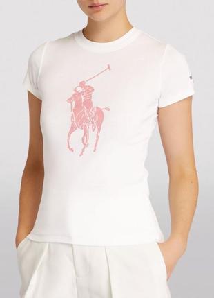 Білосніжна футболка polo ralph