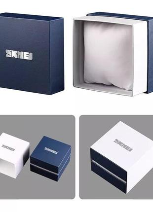 Коробочка skmei square blue-white box