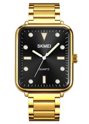 Skmei 1954gdbk-sp gold-black sun pattern, годинник, чорні, золоті, стильні, міцні, чоловічі, на кожен день