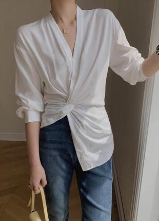 Блуза з декоративним вузлом