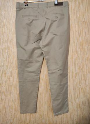 Котонові брюки штани чіноси кольору беж, на високий зріст р.50-52/ eur 42/uk16