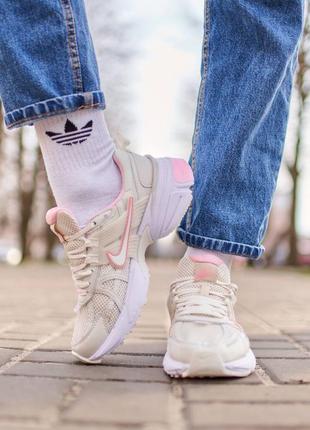 Жіночі кросівки nike runtekk beige pink | smb5 фото