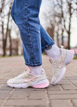 Жіночі кросівки nike runtekk beige pink | smb2 фото