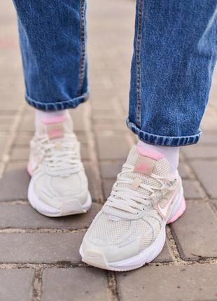 Жіночі кросівки nike runtekk beige pink | smb6 фото