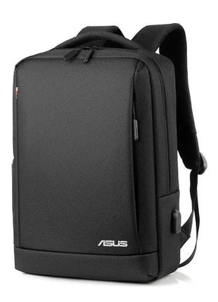 Рюкзак протиударний для ноутбука asus асус 15,6" с usb, чорний колір (код: ibn010b3)