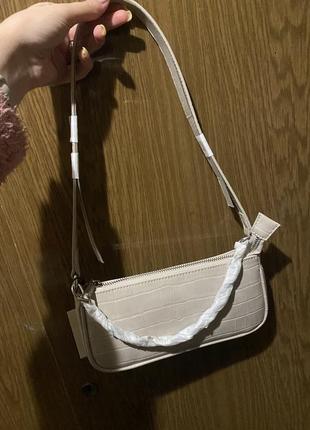 Сумка pull&bear кремова 3
