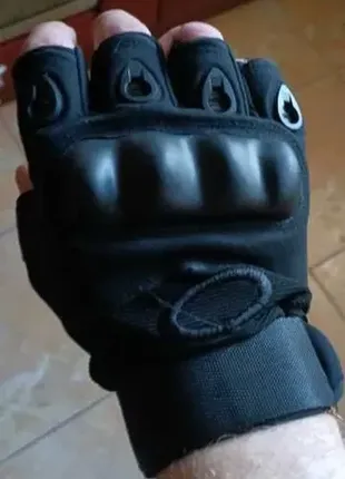 Тактические перчатки чёрные размер м