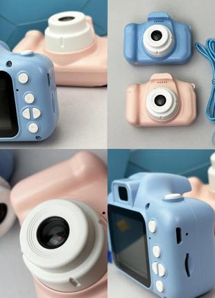 Детский фотоаппарат et004 (голубой)5 фото