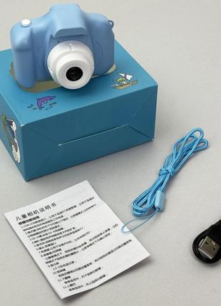Детский фотоаппарат et004 (голубой)6 фото
