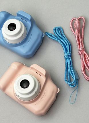 Детский фотоаппарат et004 (голубой)3 фото